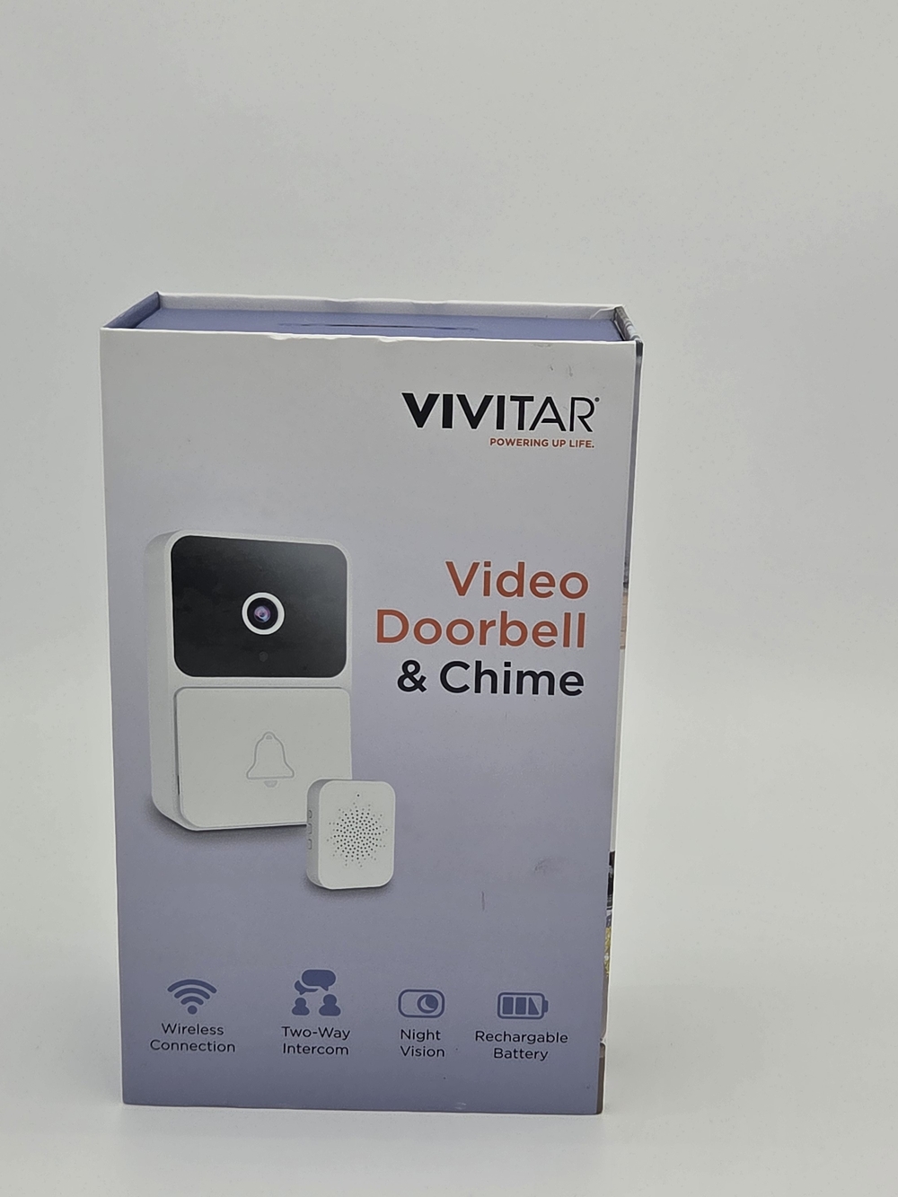Vivitar White Video Doorbell & Chime - Wireless Two-Way Intercom